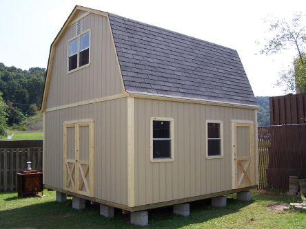Big Barn 11 16X16 with optional single wood door, and double windows