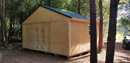 20X20 West Point with 8' walls and a metal roof.