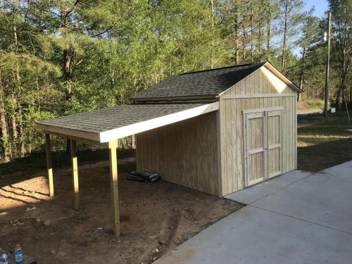 10X12 West Point with an optional lean-to 